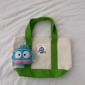 Olive Young x Sanrio Canvas Tote with Keyring Pouch